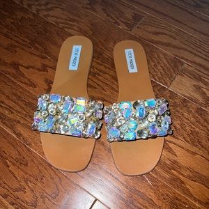 Steve Madden Slides with Rhinestones